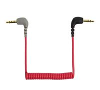 Cable de micrófono de repuesto de 3,5 mm, macho a macho ángulo recto Cable de parche para Rode VideoMic, Cable de micrófono TRS a TRRS 3,5 mm, accesorios Cable de conexión compatible con Rode SC7