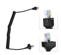 Cable de micrófono de repuesto para radio Kenwood, cable en espiral de alta calidad con conector RJ-45 de 8 pines y diseño extensible, compatible