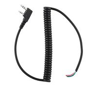 Cable de micrófono para Altavoz Walkie Talkie, Cable de Altavoz de Radio de Mano Cable de micrófono para micrófono de Mano, Accesorios de Radio bidireccional Cable para UV5R
