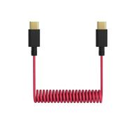 Cable de micrófono USB C a C para DJI Mic Mini, Mic 2 y Rode Wireless Go | Cable de conexión de audio en espiral compatible con iPhone 17 Pro Max, 16, 15 y Hollyland Lark M2 M1 150 Max Duo