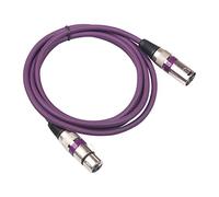 Cable de Micrófono XLR Macho de 3 Clavijas a XLR Hembra Cable de Parche equilibrado Cable de extensión OFC de micrófono para Amplificador Mezclador de micrófono (púrpura 3m)