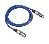 Cable de Micrófono XLR Macho de 3 Pines a XLR Hembra Cable de Parche equilibrado Cable de extensión OFC de micrófono para Amplificador Mezclador de micrófono (Azul 1m)