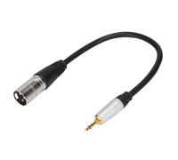 Cable de micrófono XLR profesional para videocámaras, compatible con entrada de micrófono mono y dispositivo de grabación estéreo, que garantiza