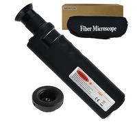 Cable de microscopio de fibra óptica de inspección de 400 aumentos, adaptador de 2,5 mm, incluye adaptadores de 2,5 mm y 1,25 mm