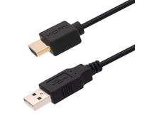 Cable de monitor - Conector de pantalla USB 2.0 a macho | Cable convertidor | Adaptador de ordenador a TV de 1.6 pies | Interfaz de pantalla Mnitor Configuración de escritorio en domici