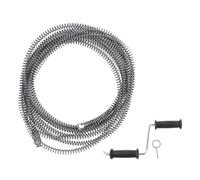 Cable de muelle en espiral para desatascador de desagües de 16 mm, serpiente desatascadora, serpiente flexible para fontanería para inodoro, cocina, fregadero del baño y limpiador (3 metros / 9,8