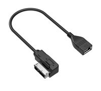 Cable de música AUX USB para interfaz Audi AMI, compatible con modelos A4L, A5, A8 y Q5, adaptador de audio Plug and Play para reproducción de música y transferencia de datos en el coche