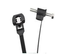 Cable de nailon for motor motocicleta y coche, 5 x 150 mm ancho, 4,6, M5, M6, bridas, correa sujeción, clip retención cable, organizador abrazaderas(10PCS,5x150mm M6 C Type)