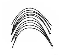 Cable de nailon resistente de 3,5 mm para Bosch ART 23 26 30 y GL680 GL690-31 cm, paquete de 10 unidades