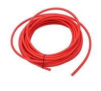 Cable de panel solar XLPE resistente a altas temperaturas, ahorro de energía, cable fotovoltaico solar de baja excentricidad para sistemas de plantas de energía (Rojo 6mm² 10m)