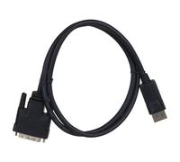Cable de pantalla a DVI 1m - GEMBIRD - CC-DPM-DVIM-1M - Blindado - Moldeado - Negro