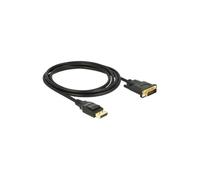 Cable de pantalla - DELOCK - DisplayPort a DVI-D - 2 m - Pasivo - Negro