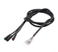 Cable de pantalla para scooter eléctrico, cable de instrumento de 6 pines para scooter 901, controlador a salpicadero, arnés de repuesto con cableado de PVC, negro, opción de 0.3 a 0.8 metros (1T3 1,8