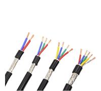 Cable de par trenzado apantallado, Cable de control blindado alambre eléctrico 2/3/4/5 núcleo 5 metros varios tamaños(3 Core,0.3mm2)