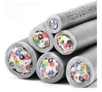 Cable de par Trenzado blindado CNC de Alta flexibilidad de 10 m, Cable de 2/4/6/8/10/12 núcleos, 26-17 AWG TRVVPS, Resistente al Aceite y a la flexión.(6 Cores,20 AWG 0.5m㎡)