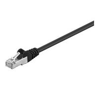 Wentronic Goobay Cat 5-300 SFTP Black 3m - Cable de Red (3 m, RJ-45, RJ-45, Negro)