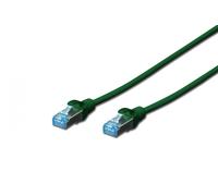 Cable de parche RJ45-RJ45, Cat.5e, SF/UTP, AWG 26/7, PVC, 1 m, verde