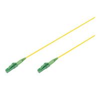 Cable de parcheo de fibra óptica simplex, monomodo, LC/APC - LC/APC amarillo