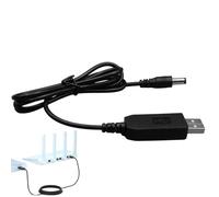 Cable de paso de tensión - Cable convertidor USB a 9 V/12 V con toma CC para dispositivo pequeño, ventilador, lámpara de mesa | Adaptador de refuerzo compacto de 5 V, línea eléctrica USB DC para el C