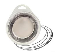 Cable de pesca de acero inoxidable de 7 hebras recubierto de nailon resistente a las mordeduras de agua salada para pesca de mar y roca, 5 rollos de 10 m cada uno (70 libras)