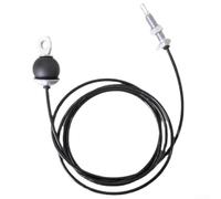 Cable de polea de acero recubierto de plástico de 5 mm para sistemas de gimnasio en casa, alambre de repuesto para entrenamiento de fuerza y dorsales, deslizamiento suave de baja fricción, negro (7