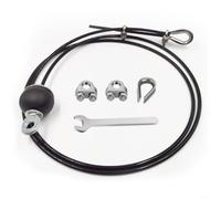 Cable de polea de fitness de 5 mm, alambre de acero recubierto de plástico para gimnasio en casa, cable de repuesto de baja fricción para máquinas de pesas, filas y entrenamientos de tríceps, opciones