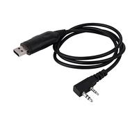 Cable de programación bidireccional USB para walkie-talkies UV-5R 3R Plus UV89 Wanhua Cable de alimentación de 1 m (3 pies) con CD de Controladores