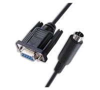 Cable de programación de PLC Serie Q D-Sub DB9 Hembra RS232 Serial a MI-N DIN Cable de 6 Pines Compatible con QC30R2(2.98m)