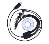 Cable de programación de radio compatible con Kenwood Quansheng Gp88s Tc500 Vx168 unidades de mano más radios móviles Tm271 con interfaz de conector K