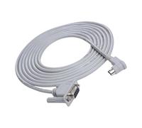 Cable de programación genérico, PLC Professional Programs Cable, Black Multipurpose USB Cord with Driver Disk, estable Data Transfer, Portable Program Cables for Industrial Equipment Use
