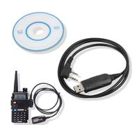 Cable De Programación para UV-5R, 5RA, 5R Plus, 5RE, UV3R Plus, BF-888S, 5R EX, 5RX3, GA-2S, Conexión Sencilla Y Actualización De Frecuencias - Compatible con Windows 10/7, Programación USB