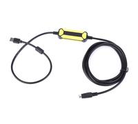 Cable de Programación PLC Diseño de Anillo Magnético 2,5 Metros para FX1N FX2N PLC y Cable de Interfaz USB