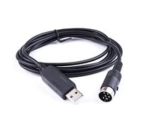 Cable de programación USB compatible con TS-450S TS690 TS 790 ID-150 Cable adaptador convertidor de serie USB a 6P Din RS232 de 6 pies