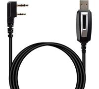 Cable de Programación USB para Baofeng UV-5R Walkie Talkie, 2 Pines Programming Cable Compatibles con UV-5RA/5RE/5R EX/5RX3 BF-888S BF-88E RT24 GA-2S RT622 RT5R RA79 RT3S, Soportes Win XP/7/8/10/11