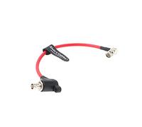 Cable de Protección de Puerto SDI para Cable Aislador Galvánico Macho a Hembra de ángulo Recto BNC Red-Komodo|8 Pulgadas Alvin's Cables