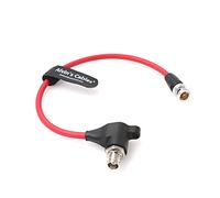 Cable de Protección de Puerto SDI para Cable Aislador Galvánico Macho a Hembra de ángulo Recto BNC Red-Komodo|8 Pulgadas Alvin's Cables