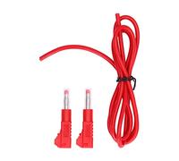 Cable de prueba banana 4 mm Piezas de latón Carcasa de PE 32 A 1000 V Juego de prueba de electricidad (rojo)
