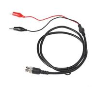 Cable de prueba BNC macho a osciloscopio Q9 de doble extremo con sonda y líneas de alimentación que proporcionan una conexión fiable y una transmisión más rápida con abrazadera fuerte (cable de clip)