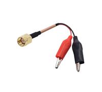 Cable de Prueba Coaxial RG316 Flexible, SMA Macho A Doble Pinza de Cocodrilo, Longitud de Prueba: 30 cm.