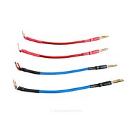 Van Damme Cable puente de altavoz Serie Blue bi-wire 4x terminado con conectores Qed Airloc