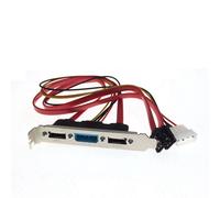 Cable de ranura de soporte PCI de alimentación Molex de SATA a ESATA y IDE de 4 pines para PC DIY