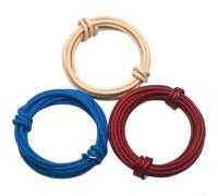Cable de recogida de graves de 1,5 m, alambre de cobre estañado con revestimiento de cera para guitarras, kit de reparación de bricolaje antiinterferencia, varios colores (A)