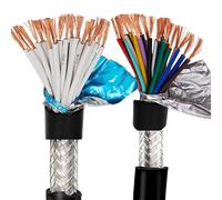 Cable de red, Cable blindado 20/18/22 AWG 2-24 núcleos de señal control cobre puro 1 metro(20 Cores,20 AWG)