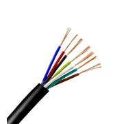 Cable de red, Cable eléctrico de 5 m, 0,3 mm², 22 AWG, PVC, alambre blindado cobre sin oxígeno, núcleo RVV 3-20(20-core x 0.3mm²)