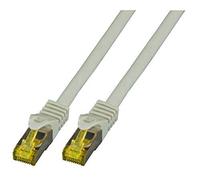 Cable de red cat.7 Plug RJ45 6 A S/FTP LSZH 0,5 m gris