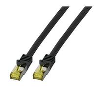 Cable de red cat.7 Plug RJ45 6 A S/FTP LSZH 1 m negro
