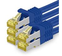 Cable de Red Cat.7 (Sftp Pimf) 10 GB/s RJ45 Cat6a Azul - 5 Unidades 10m