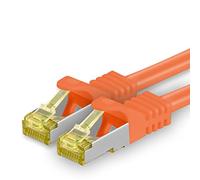Cable de Red Cat.7 (Sftp Pimf) 10 GB/s RJ45 Cat6a Naranja - 1 Pieza 10m