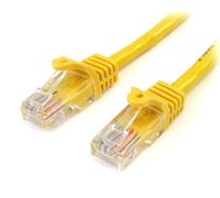 StarTech.com - Cable de 2m Amarillo de Red Fast Ethernet Cat5e RJ45 sin Enganche - Cable Patch Snagless