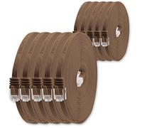 Cable de Red Cat6 Plano - 1 m - Marrón - 10 Unidades - Cable de Conexión Cat 6 - 1000 Mbit/s - Gigabit LAN (RJ45) - Slim Micro